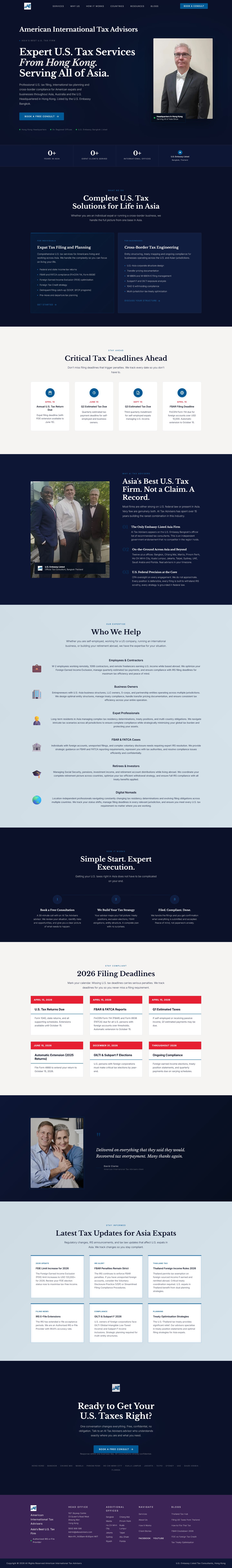 American International Tax Advisers — full website from hero to footer